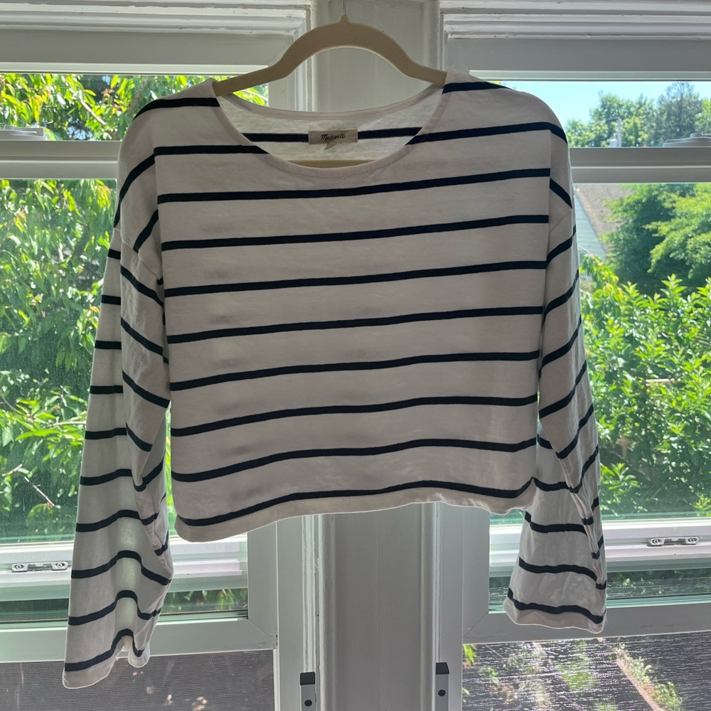 Madewell Crop Long Sleeve Tee